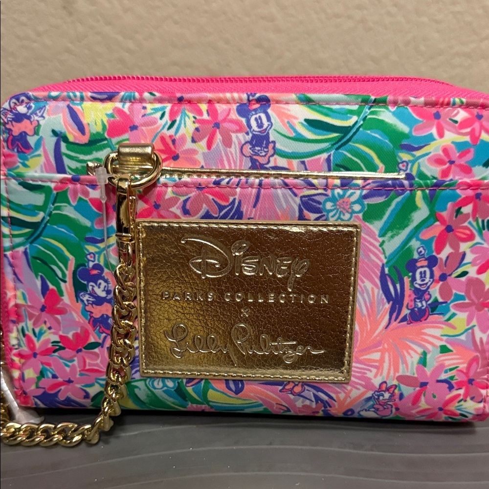 Lilly Pulitzer Disney Multicolor Floral Wristlet